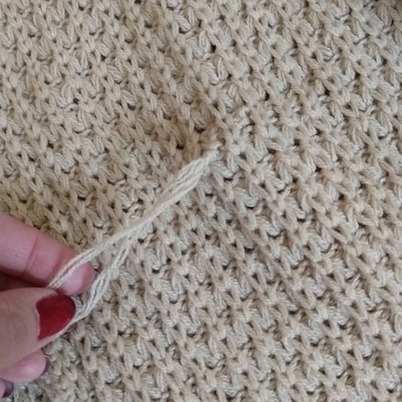 EUC faux fur neck cardigan - Picture 5 of 6